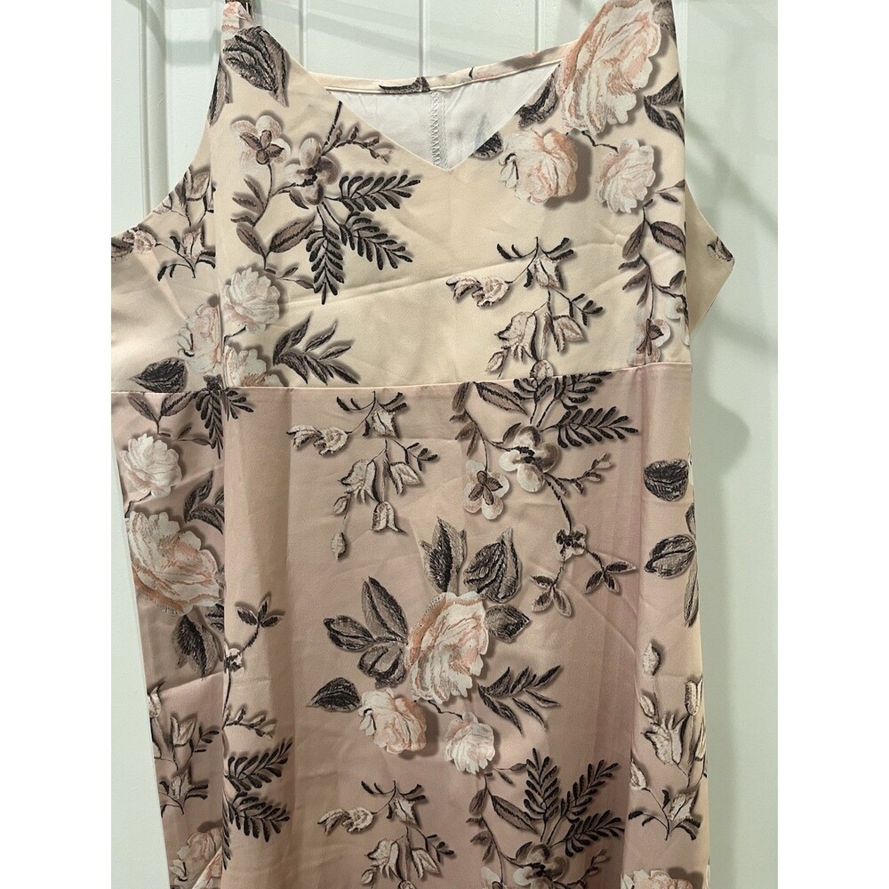 Women's Floral Spring Dress - Mid-Length w/Shawl - Size M